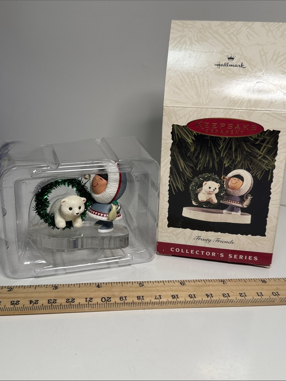 1994 Hallmark Keepsake Collector's Series Frosty Friends ornament polar bear